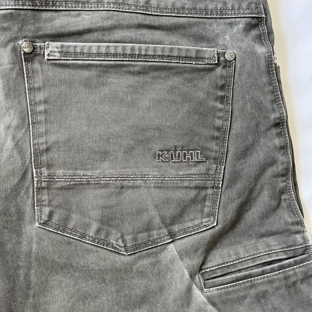 Kuhl RYDR Pants Mens 34 X 32 Vintage Patina Dye Ryder Gray Hiking Outdoors Work